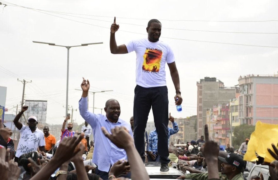 Senator Edwin Sifuna at Mimi ni Sifuna rally